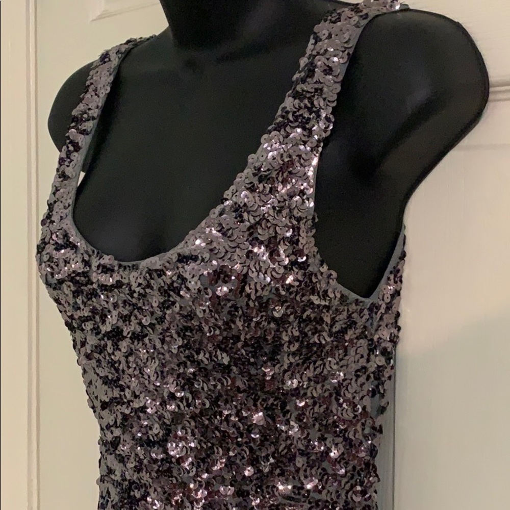 Silver Sequin Mini
